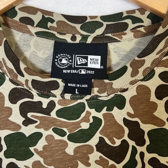 New Era‎ MLB Oakland A’s Camo cotton Baseball T-shirt NWT Men Large - Picture 2 of 6